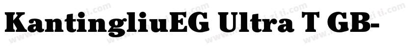 KantingliuEG Ultra T GB字体转换